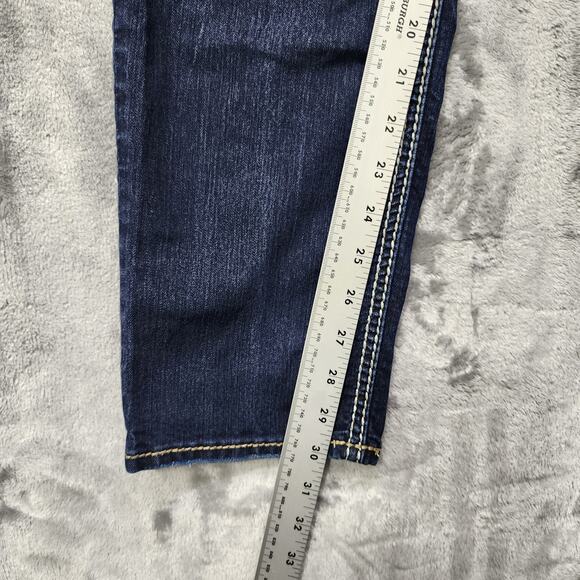 Silver Jeans Womens W36/L31 Blue Dark Wash Suki Jegging Low Rise Straight Leg - Picture 12 of 14